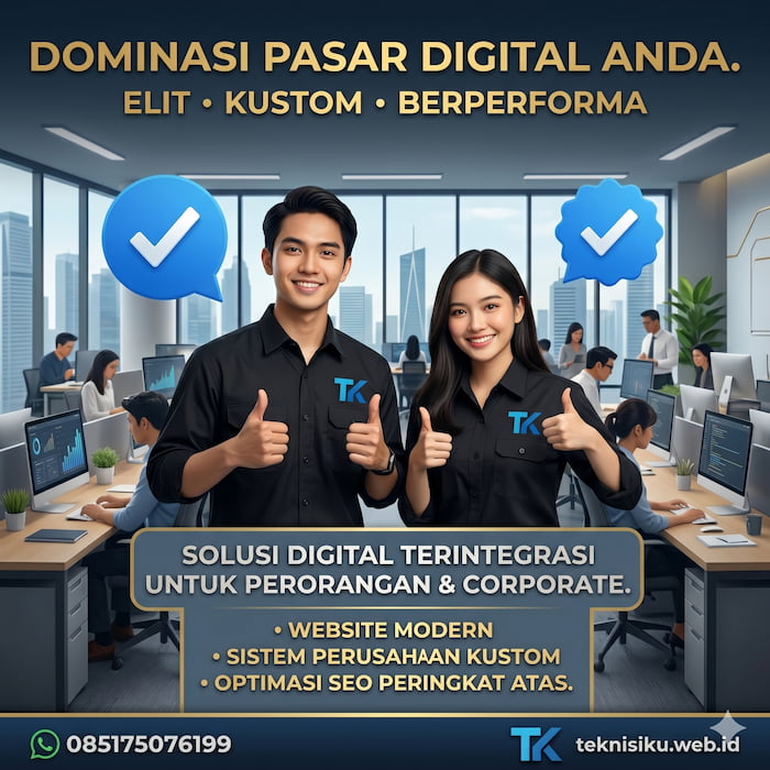 Gambar Cover untuk artikel: Jasa Pembuatan Sistem ERP Kustom Pabrik di Tangerang & Karawang - Jasa Perbaikan IT & Pembuatan Website CV TEKNISIKU