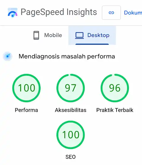 Foto Dokumentasi: Cara Meningkatkan Nilai Google PageSpeed Insights Website Anda di Bogor - Jasa Pembuatan Website Perusahaan & Web Developer CV TEKNISIKU Cibitung Cikarang Bekasi