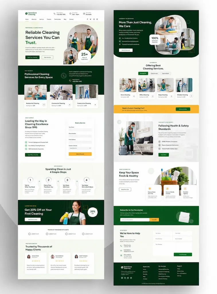Jasa Kebersihan & Pest Control Premium - Desain Website CV TEKNISIKU