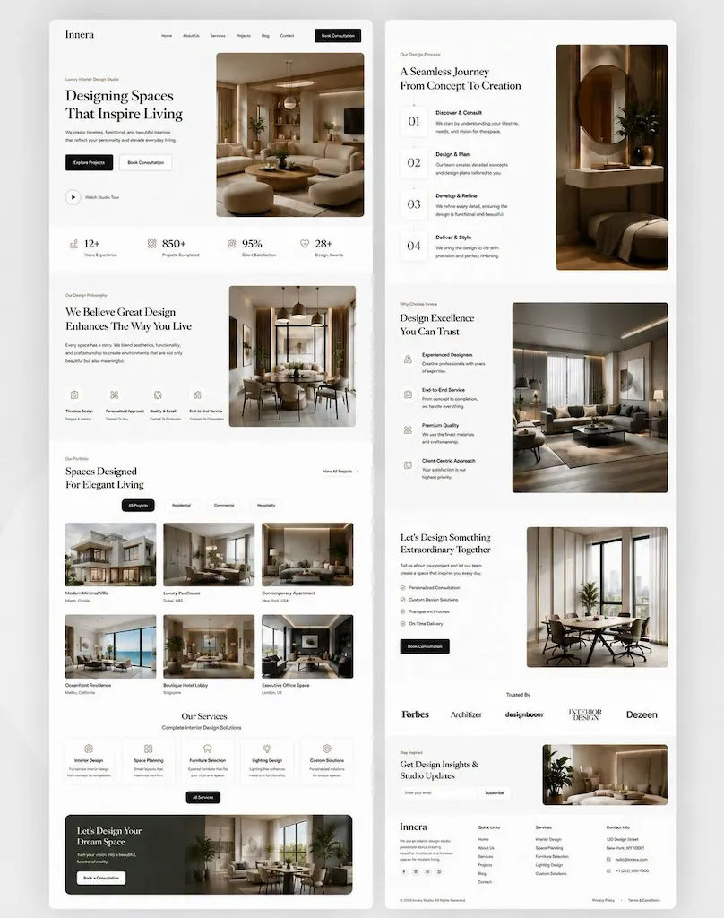 Desain Interior & Properti Kontraktor - Desain Website CV TEKNISIKU