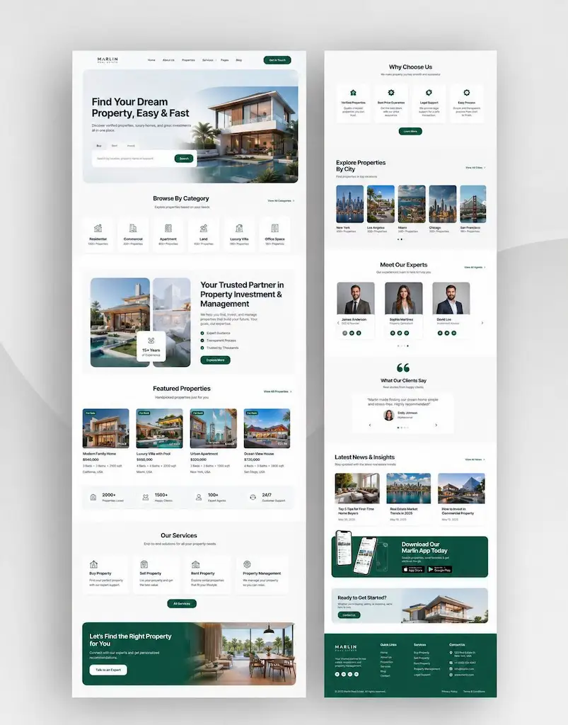 Agensi Properti & Jual Beli Rumah - Desain Website CV TEKNISIKU