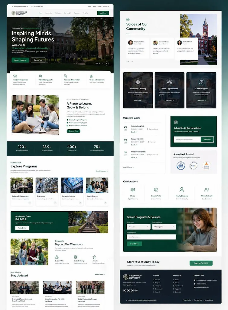 Portal Sekolah, Les Privat & Edukasi - Desain Website CV TEKNISIKU