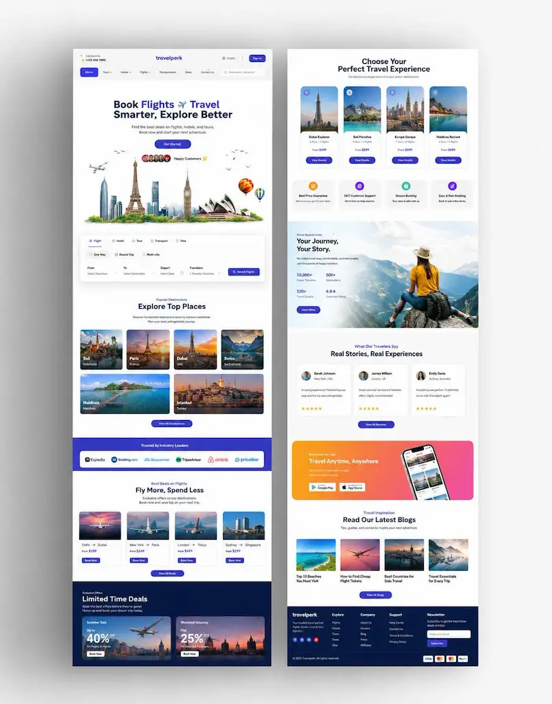 Paket Tour & Travel Wisata Mandiri - Desain Website CV TEKNISIKU